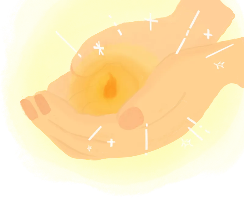 両手の中にある火種